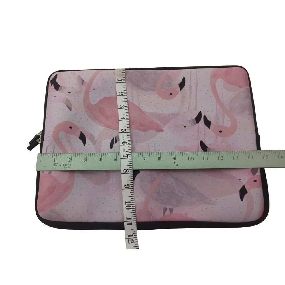 Flamingo‎ Laptop Computer Sleeve Pink Neoprene 15 Inch